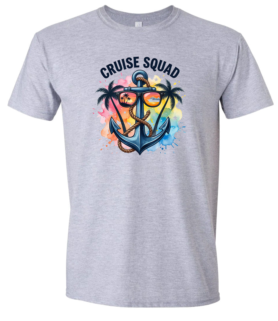 Anchored Cruise Squad Adult Gildan Soft Shirt