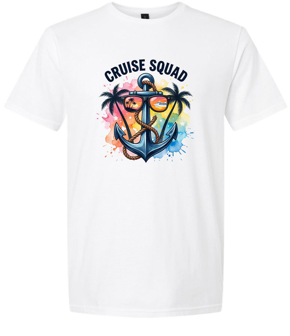 Anchored Cruise Squad Adult Gildan Soft Shirt