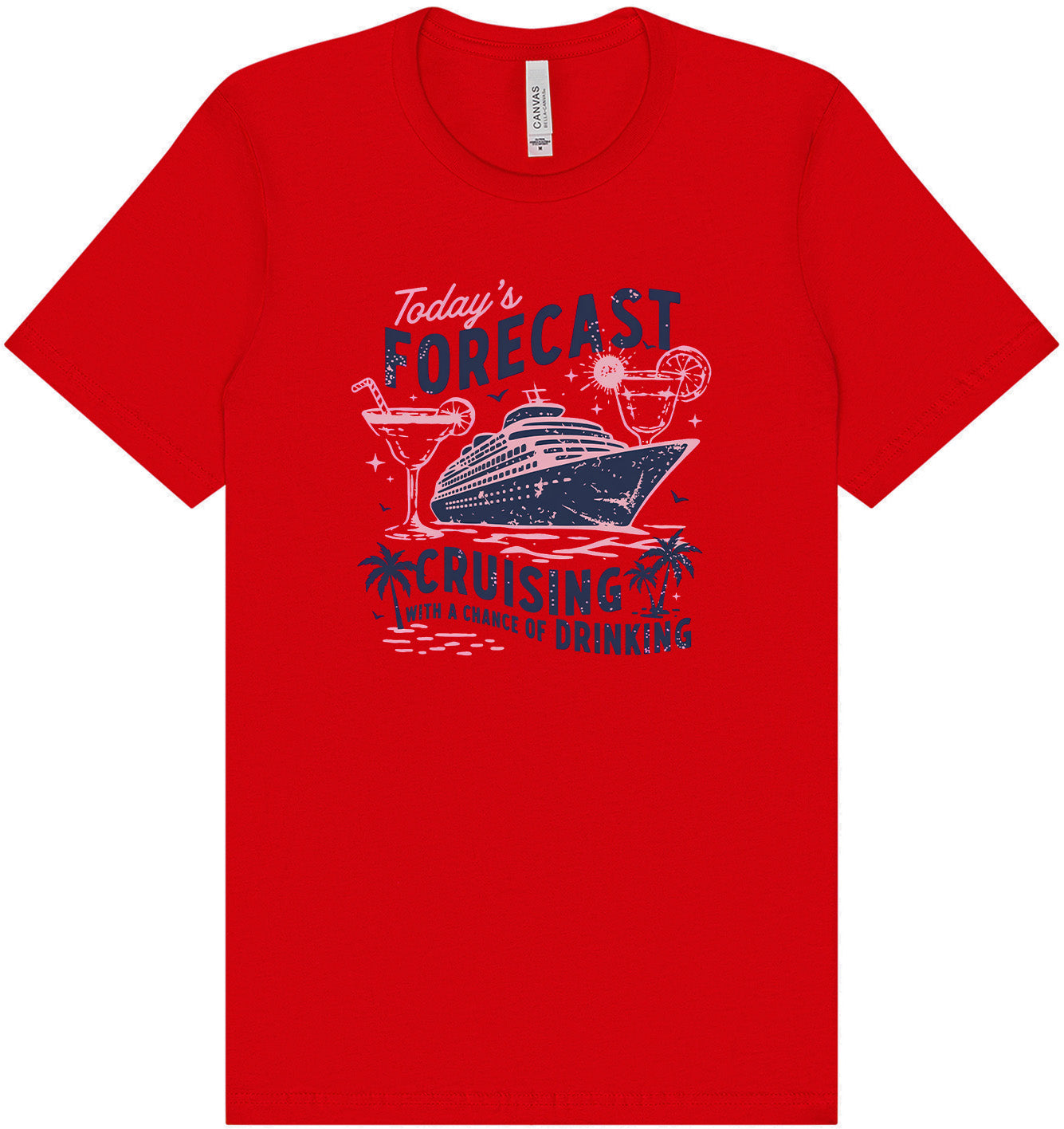 Cruising with a Chance of Drinking Adult Bella Canvas Shirt
