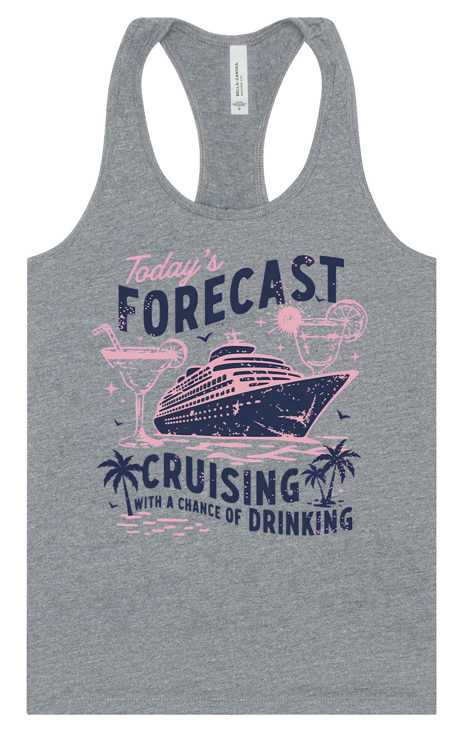 Cruising with a Chance of Drinking Women's Racerback Tank