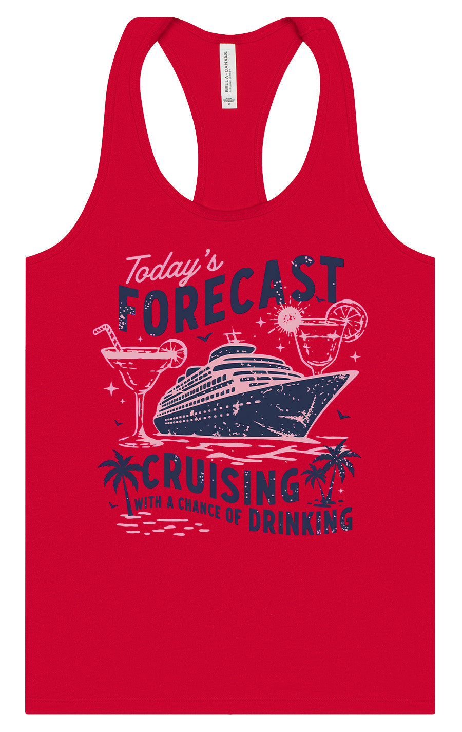 Cruising with a Chance of Drinking Women's Racerback Tank