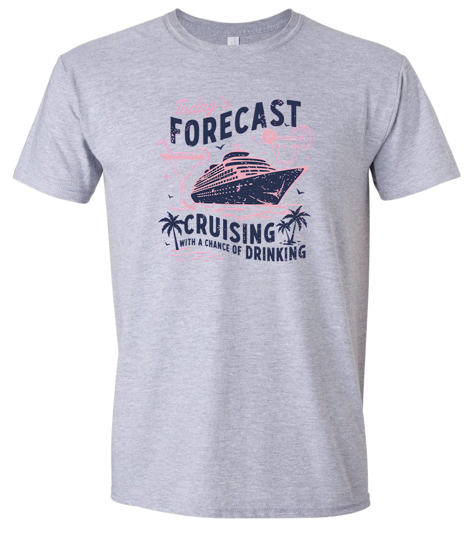 Cruising with a Chance of Drinking Adult Gildan Soft Shirt
