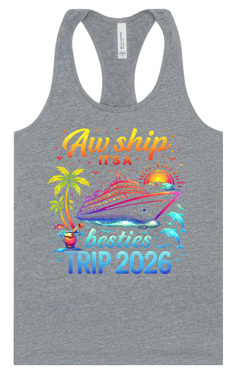 Besties Trip Cruise 2026 Women's Racerback Tank