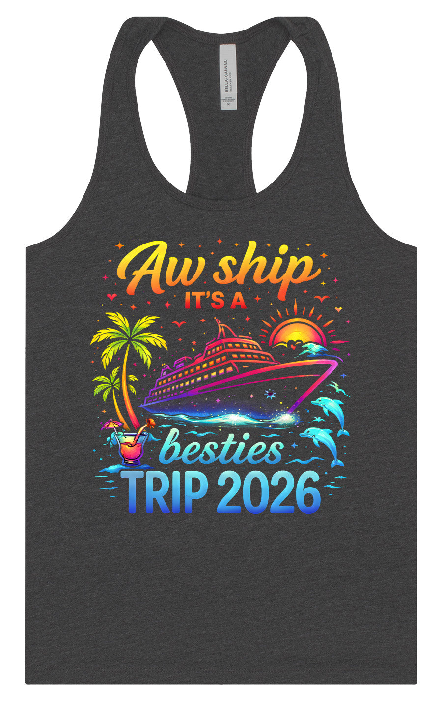 Besties Trip Cruise 2026 Women's Racerback Tank