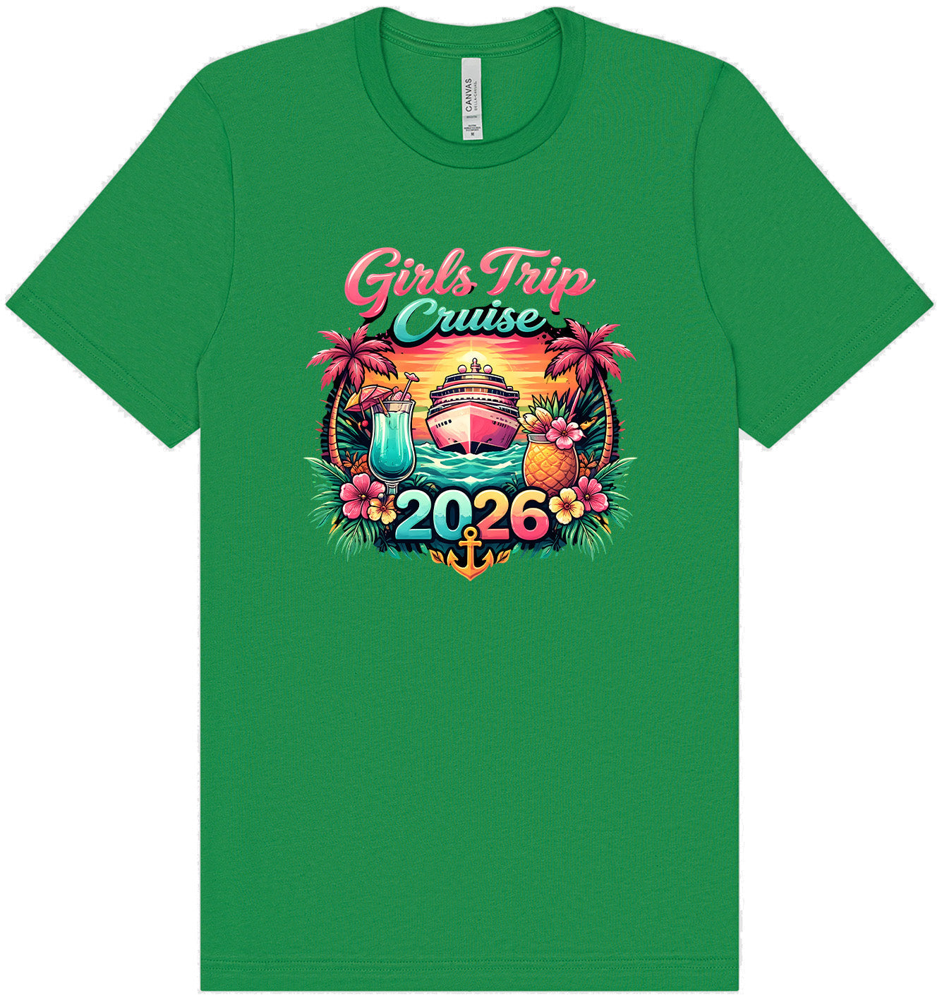 Girls Trip Cruise 2026 Adult Bella Canvas Shirt