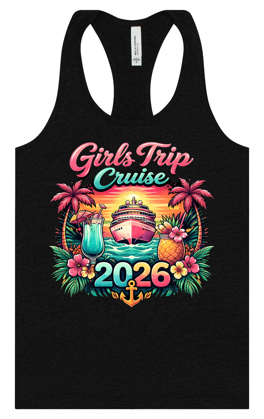Girls Trip Cruise 2026 Women's Racerback Tank