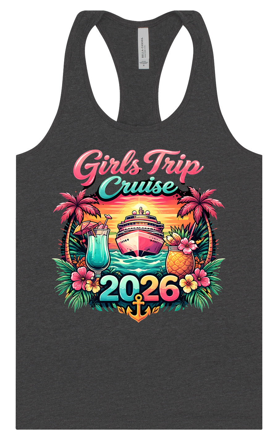 Girls Trip Cruise 2026 Women's Racerback Tank
