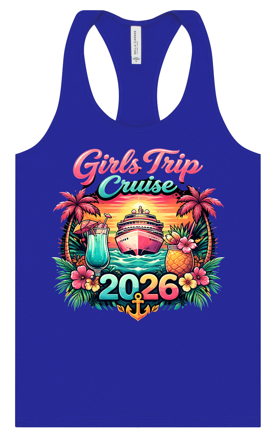 Girls Trip Cruise 2026 Women's Racerback Tank