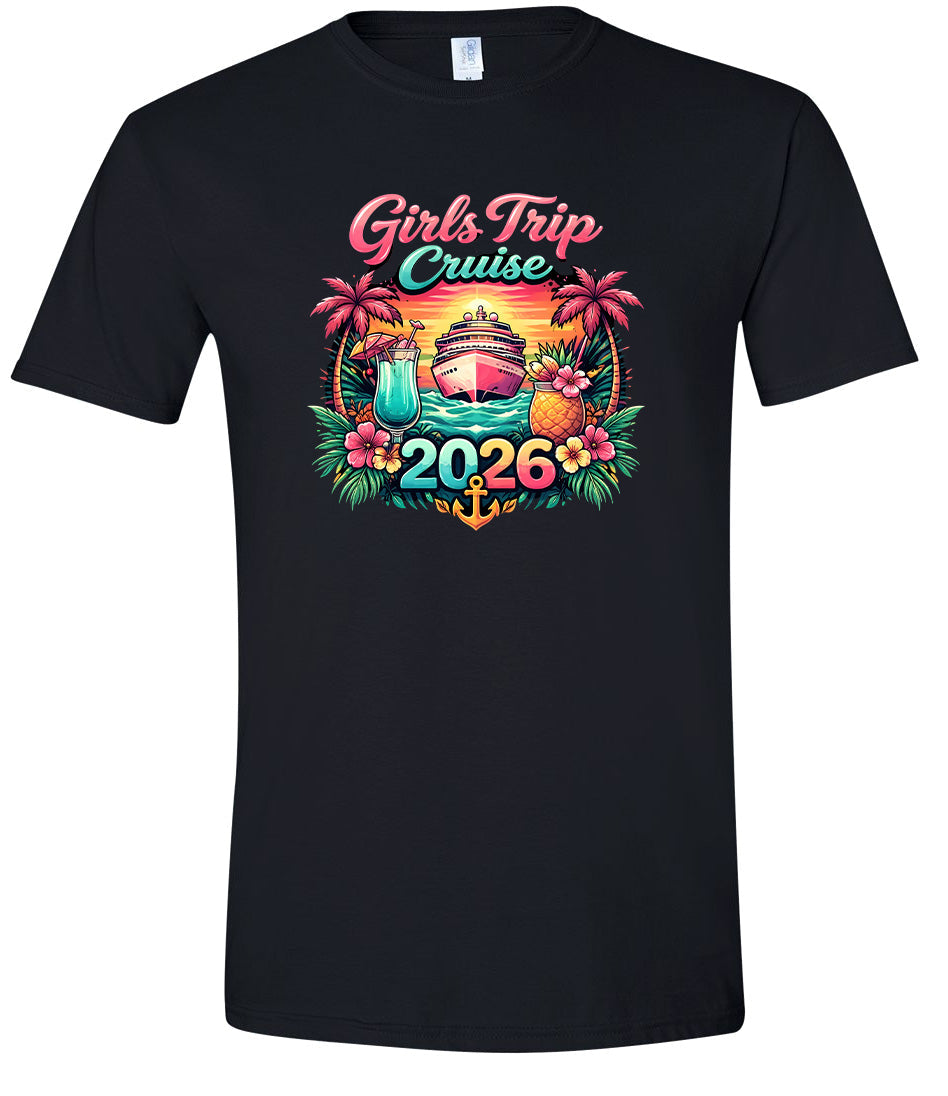 Girls Trip Cruise 2026 Adult Gildan Soft Shirt