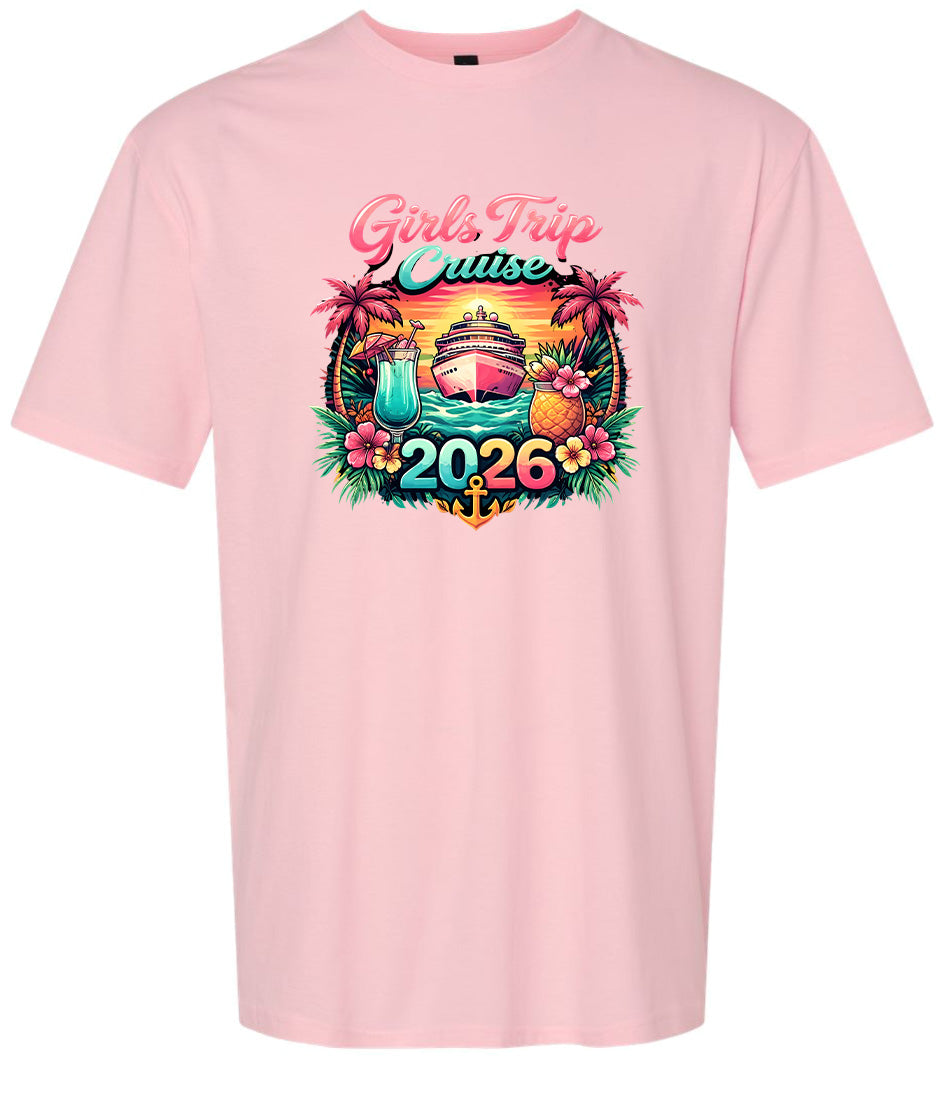 Girls Trip Cruise 2026 Children's Gildan Soft Shirt