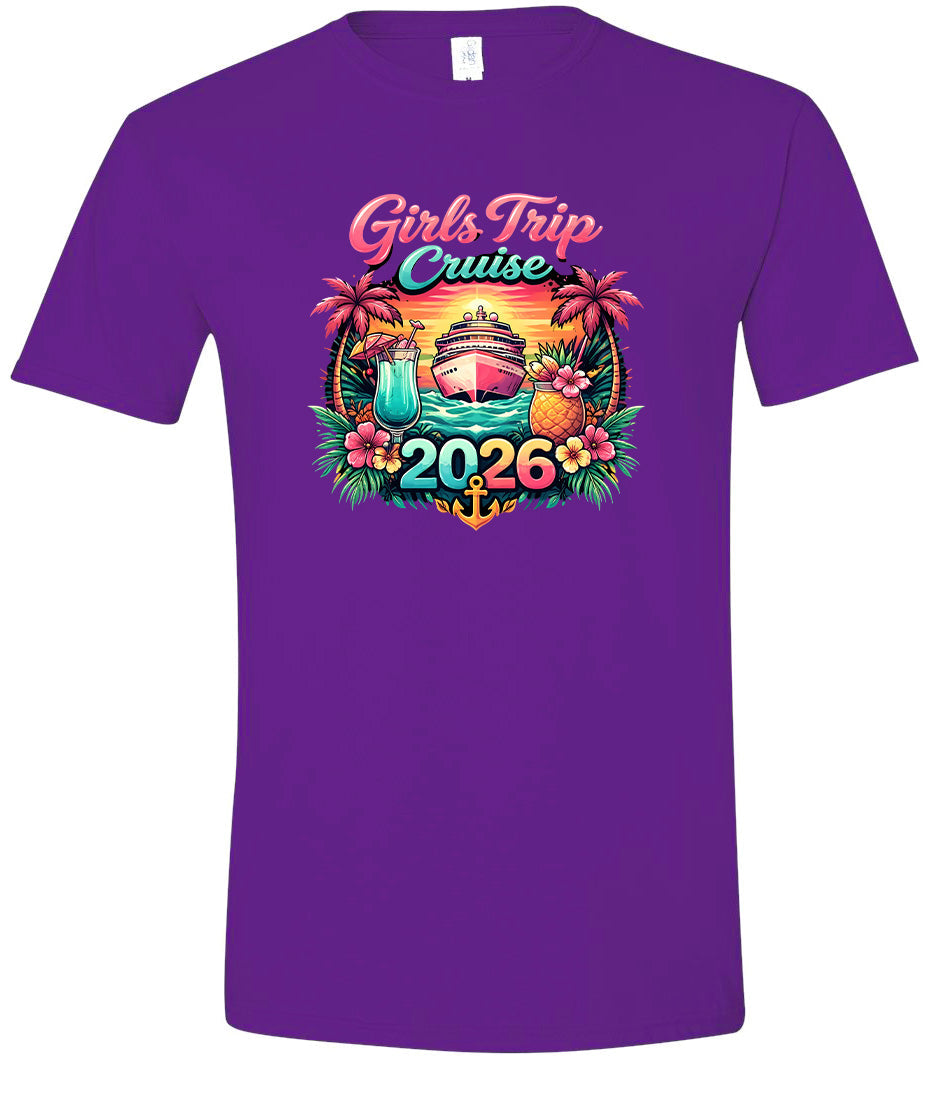 Girls Trip Cruise 2026 Adult Gildan Soft Shirt