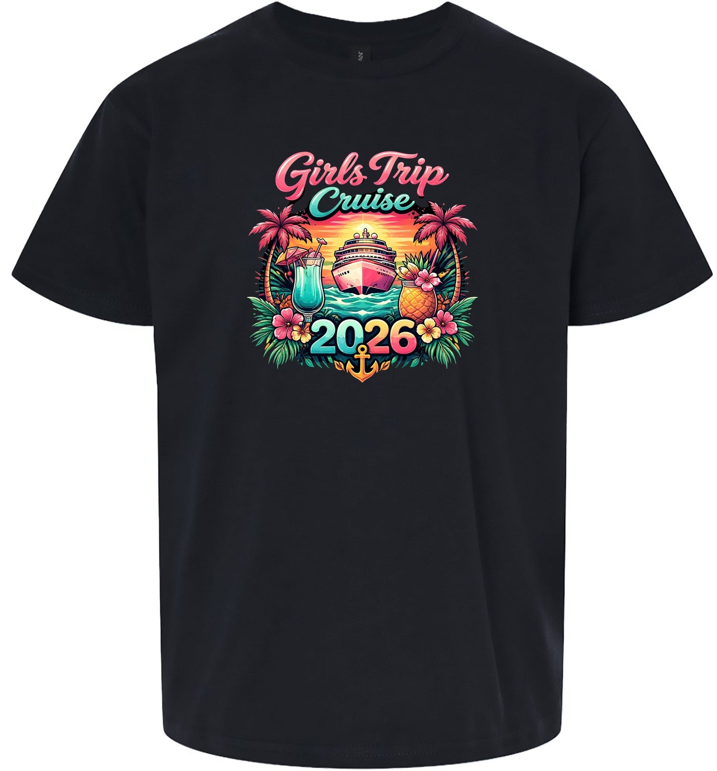 Girls Trip Cruise 2026 Children's Gildan Soft Shirt