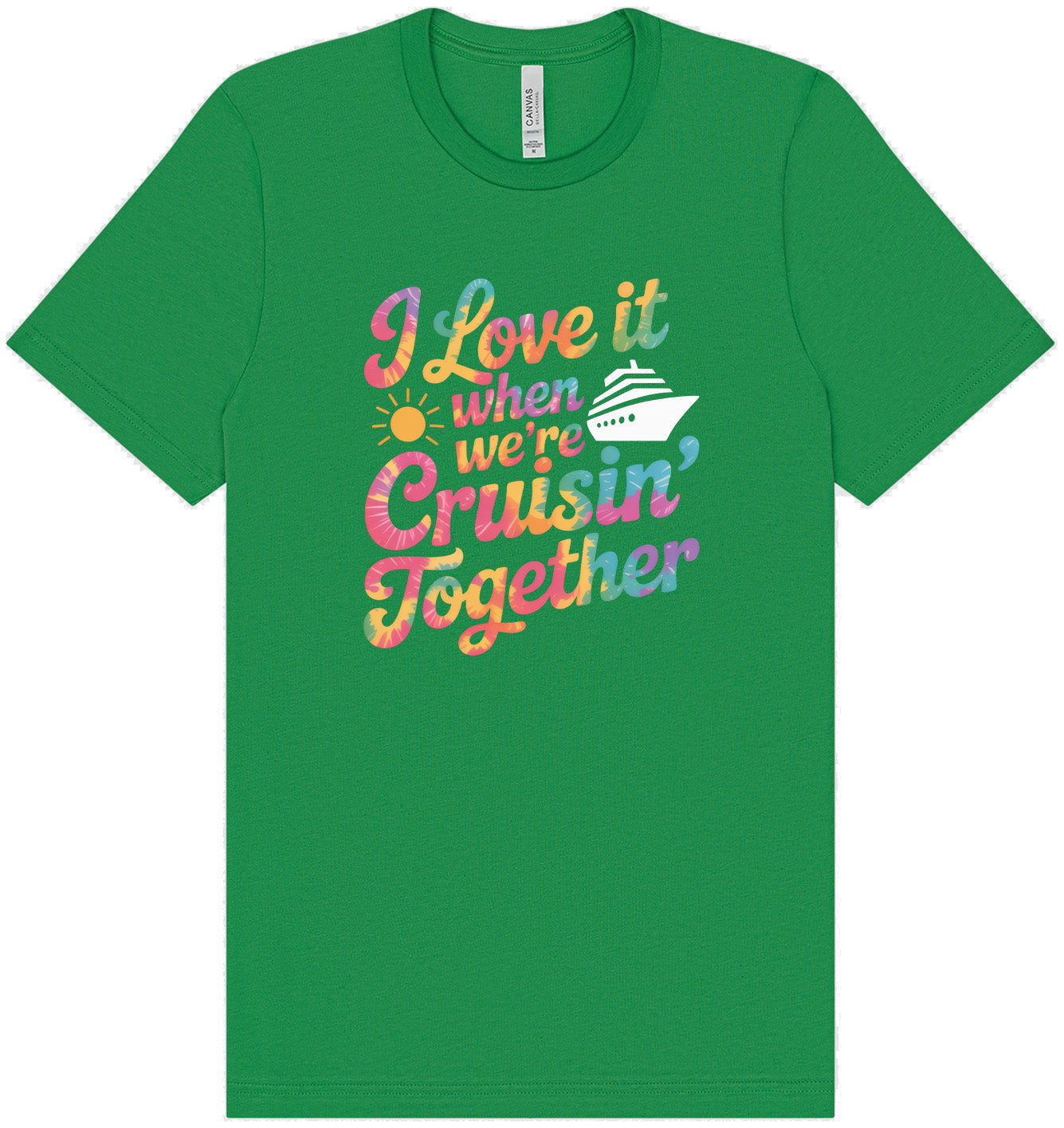 Tie Dye Cruisin' Together Adult Bella Canvas Shirt