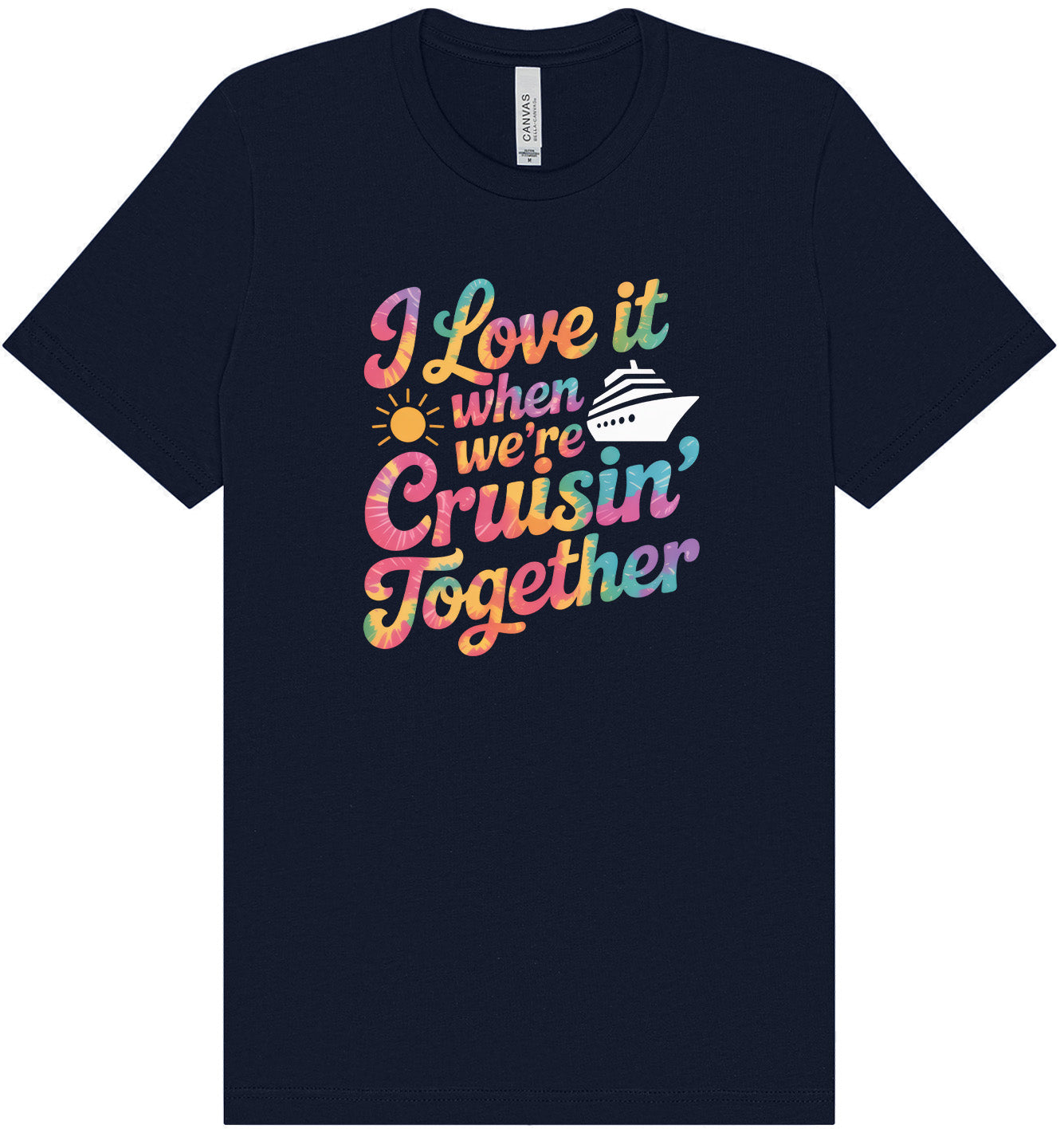 Tie Dye Cruisin' Together Adult Bella Canvas Shirt