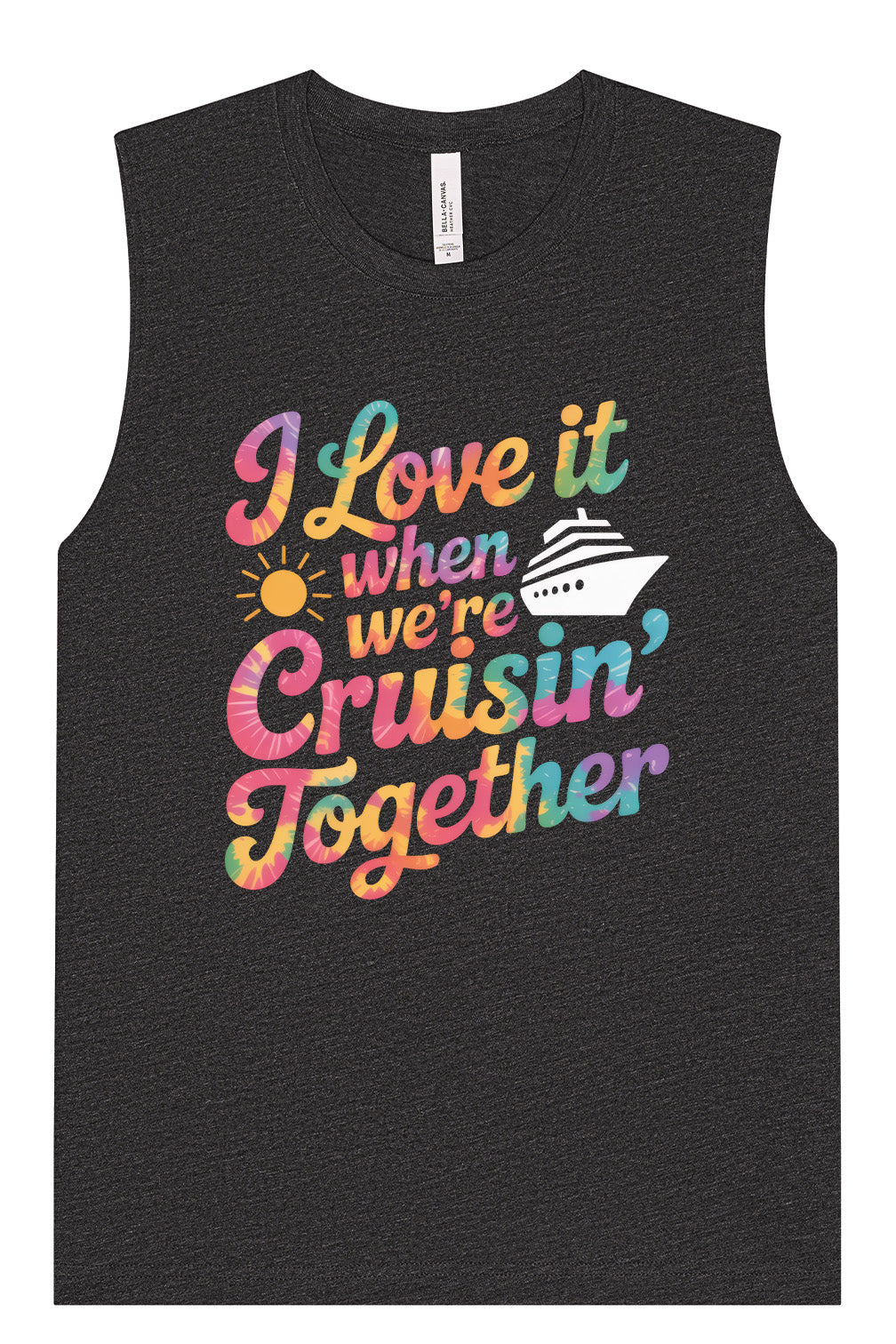 Tie Dye Cruisin' Together Muscle Tank