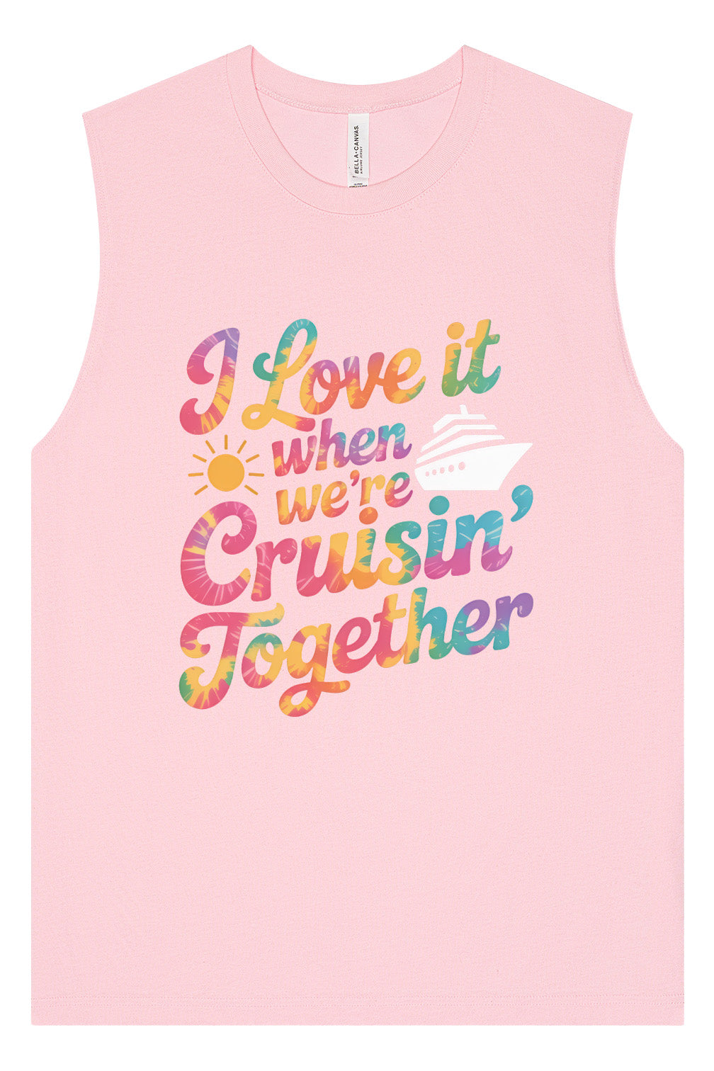 Tie Dye Cruisin' Together Muscle Tank