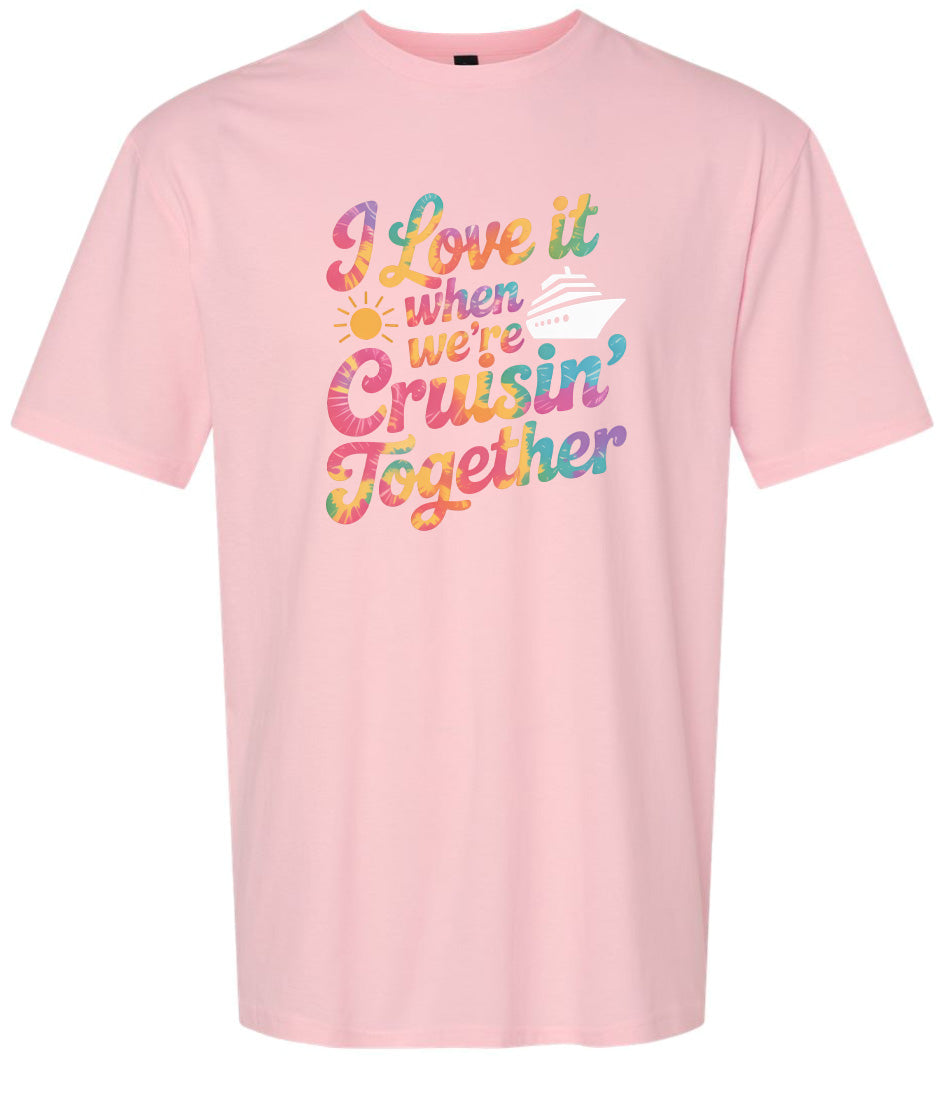 Tie Dye Cruisin' Together Adult Gildan Soft Shirt