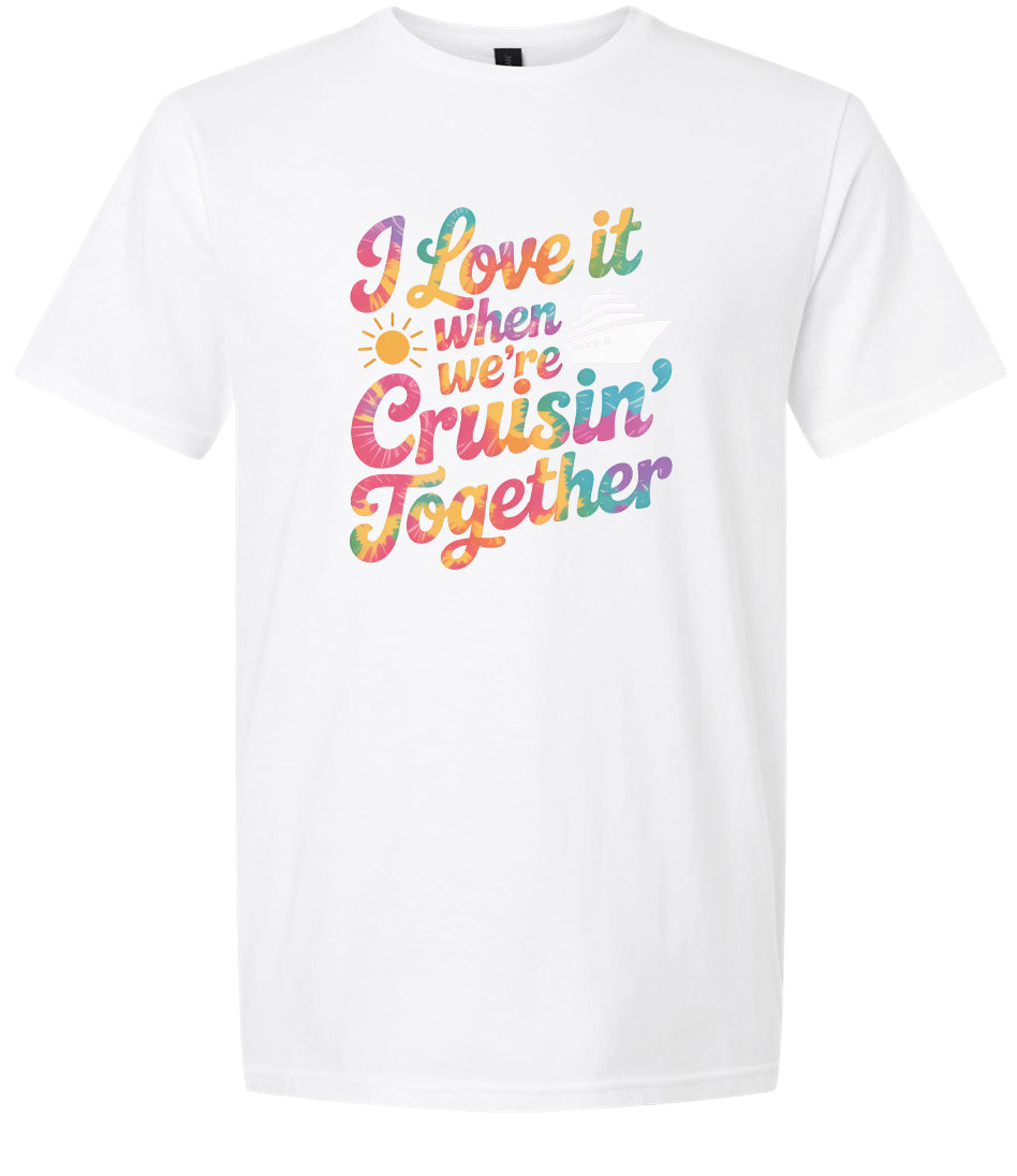 Tie Dye Cruisin' Together Adult Gildan Soft Shirt