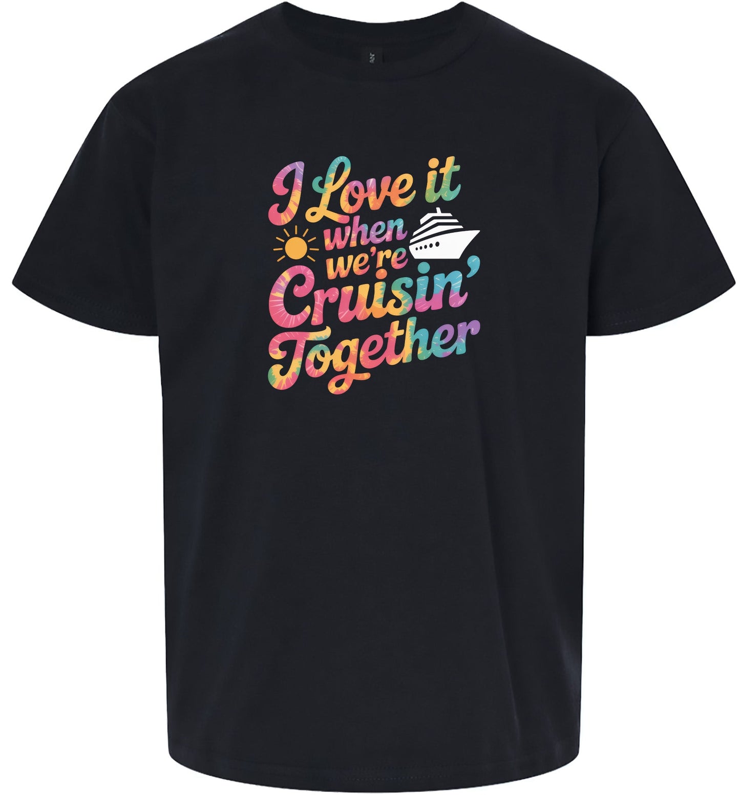 Tie Dye Cruisin' Together Children's Gildan Soft Shirt