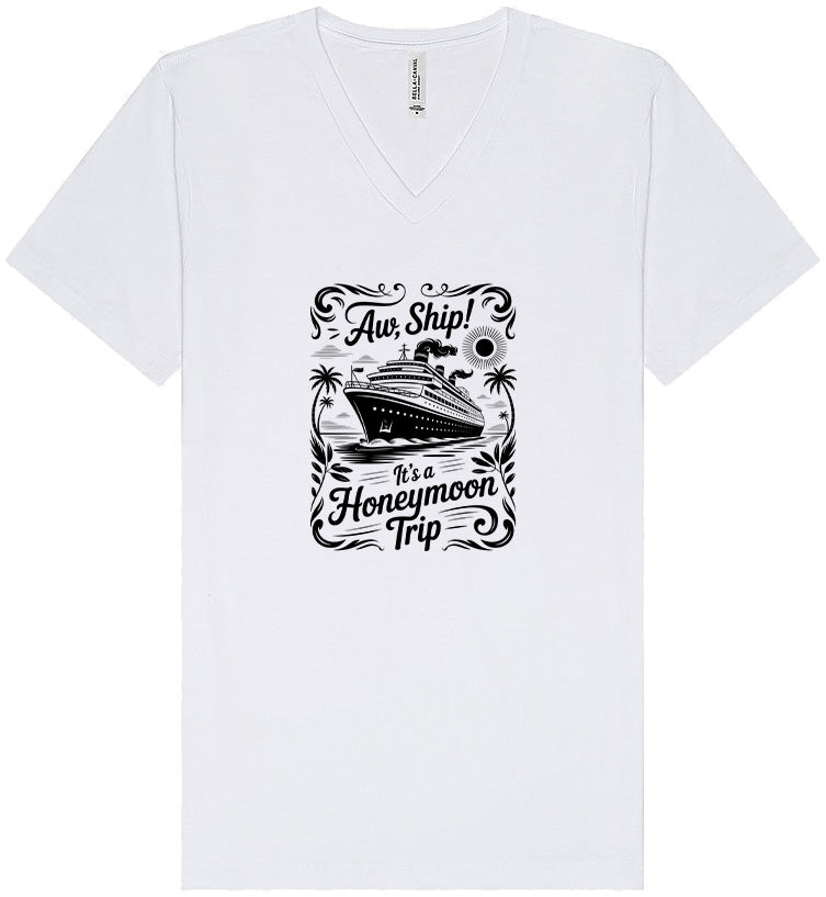 Aw Ship! Honeymoon Trip Unisex V-Neck Shirt