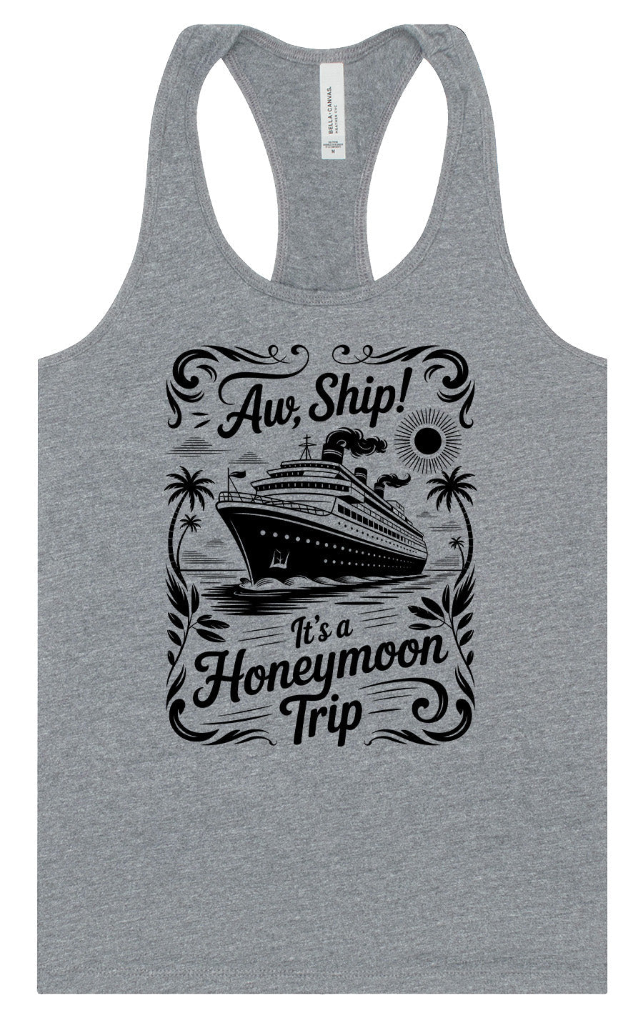Aw Ship! Honeymoon Trip Women's Racerback Tank