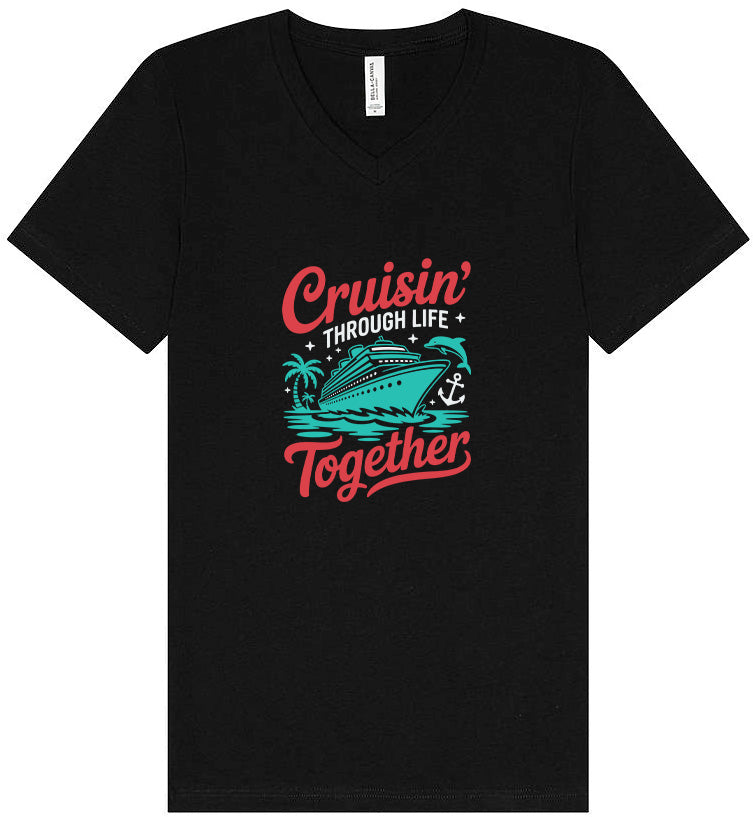 Cruisin' Through Life Together Adult Bella Canvas Shirt