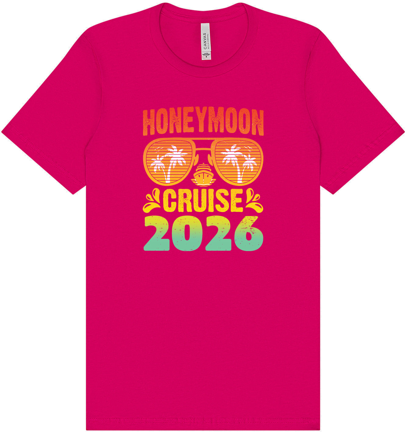 Honeymoon Cruise 2026 Adult Bella Canvas Shirt