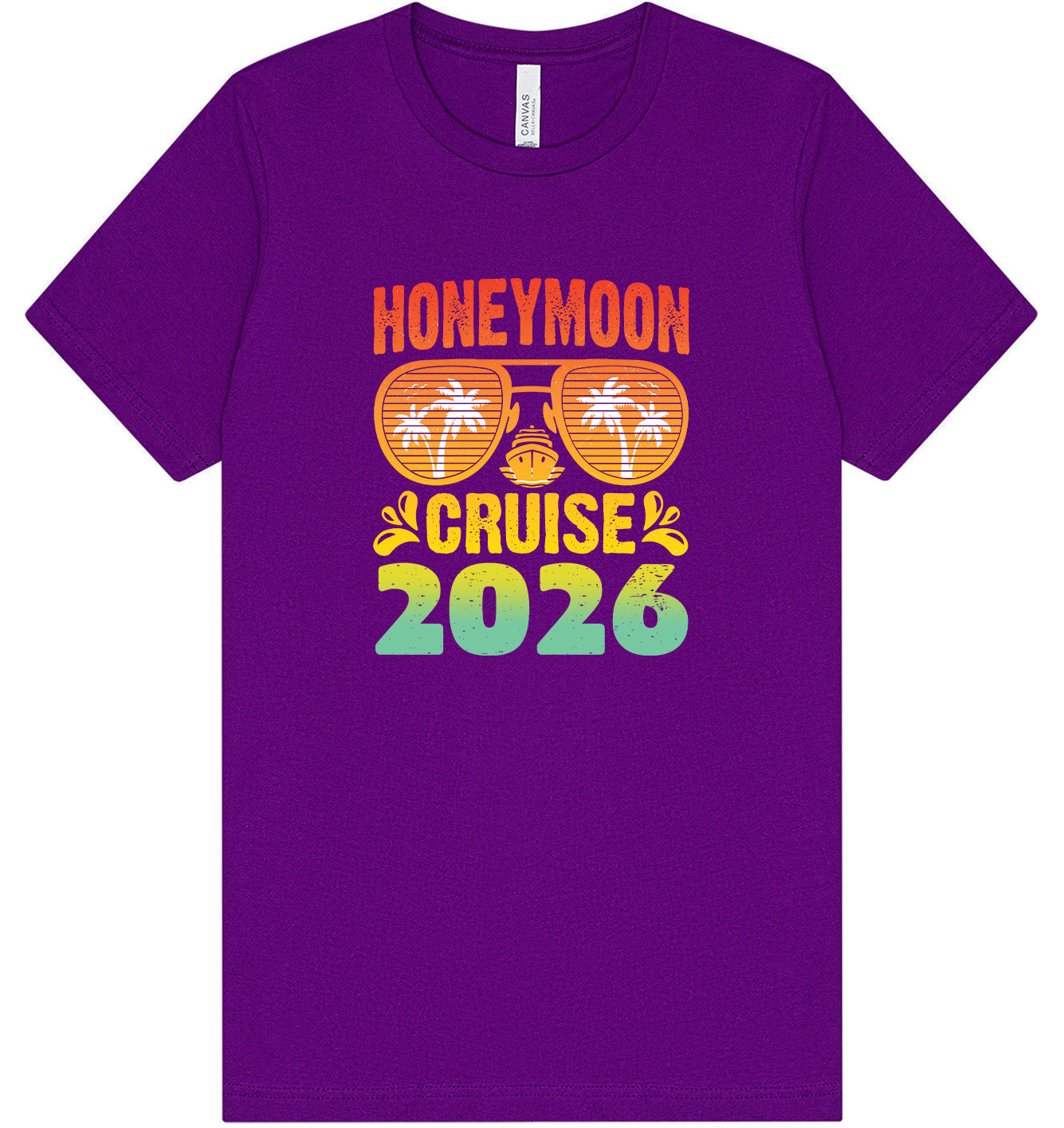 Honeymoon Cruise 2026 Adult Bella Canvas Shirt