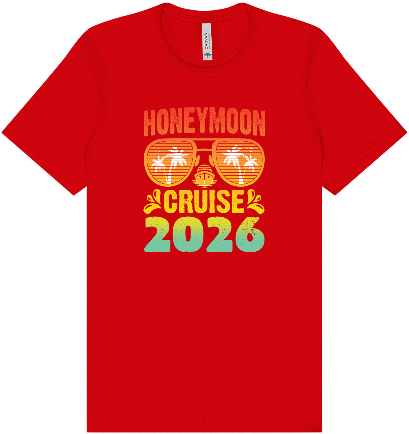 Honeymoon Cruise 2026 Adult Bella Canvas Shirt