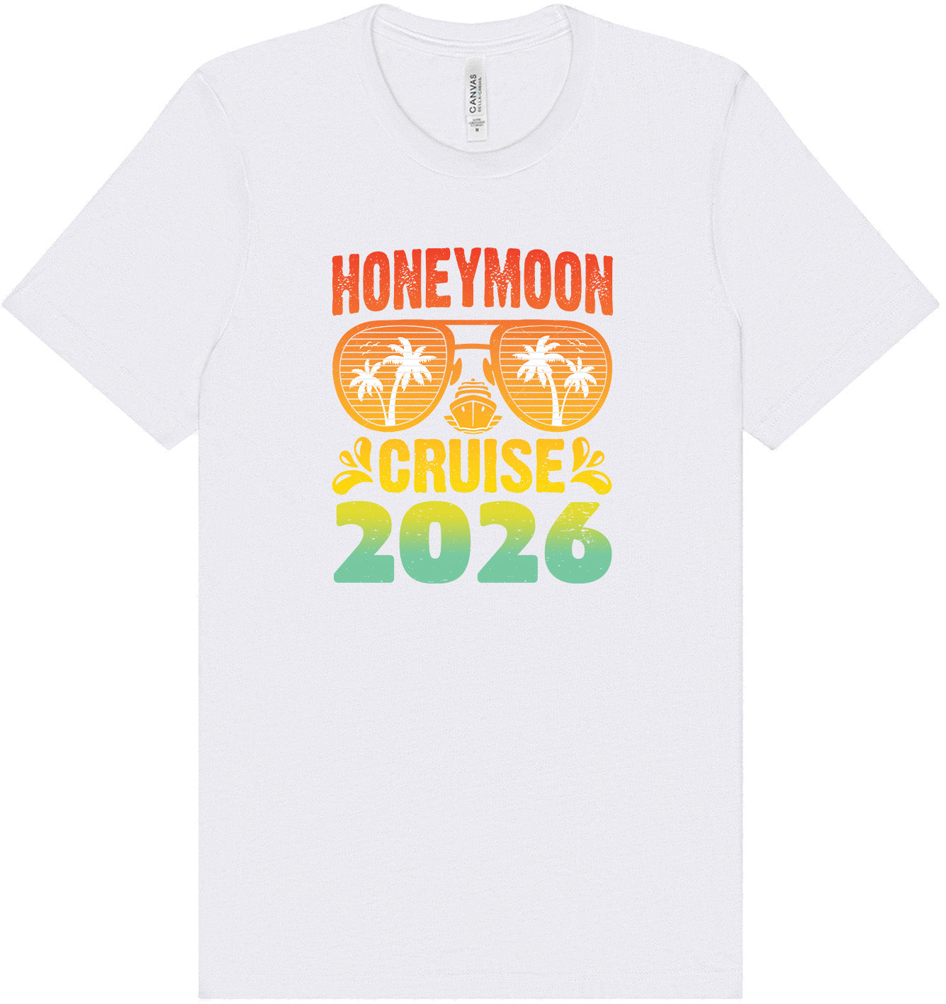 Honeymoon Cruise 2026 Adult Bella Canvas Shirt