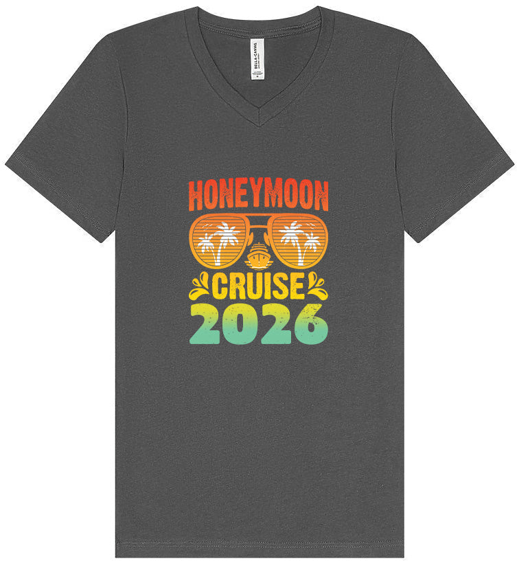 Honeymoon Cruise 2026 Unisex V-Neck Shirt