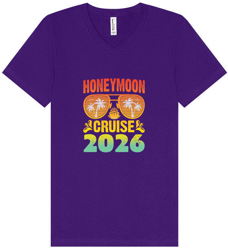 Honeymoon Cruise 2026 Unisex V-Neck Shirt