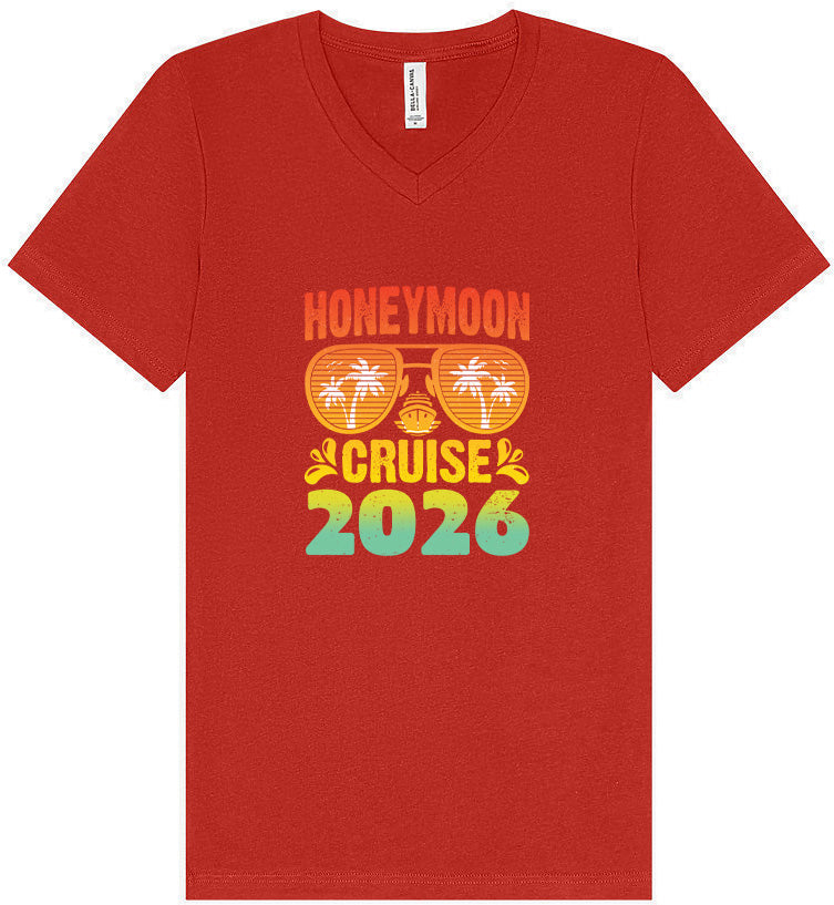 Honeymoon Cruise 2026 Unisex V-Neck Shirt