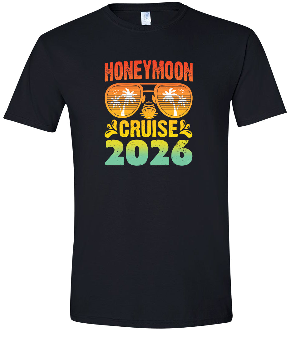 Honeymoon Cruise 2026 Adult Gildan Soft Shirt