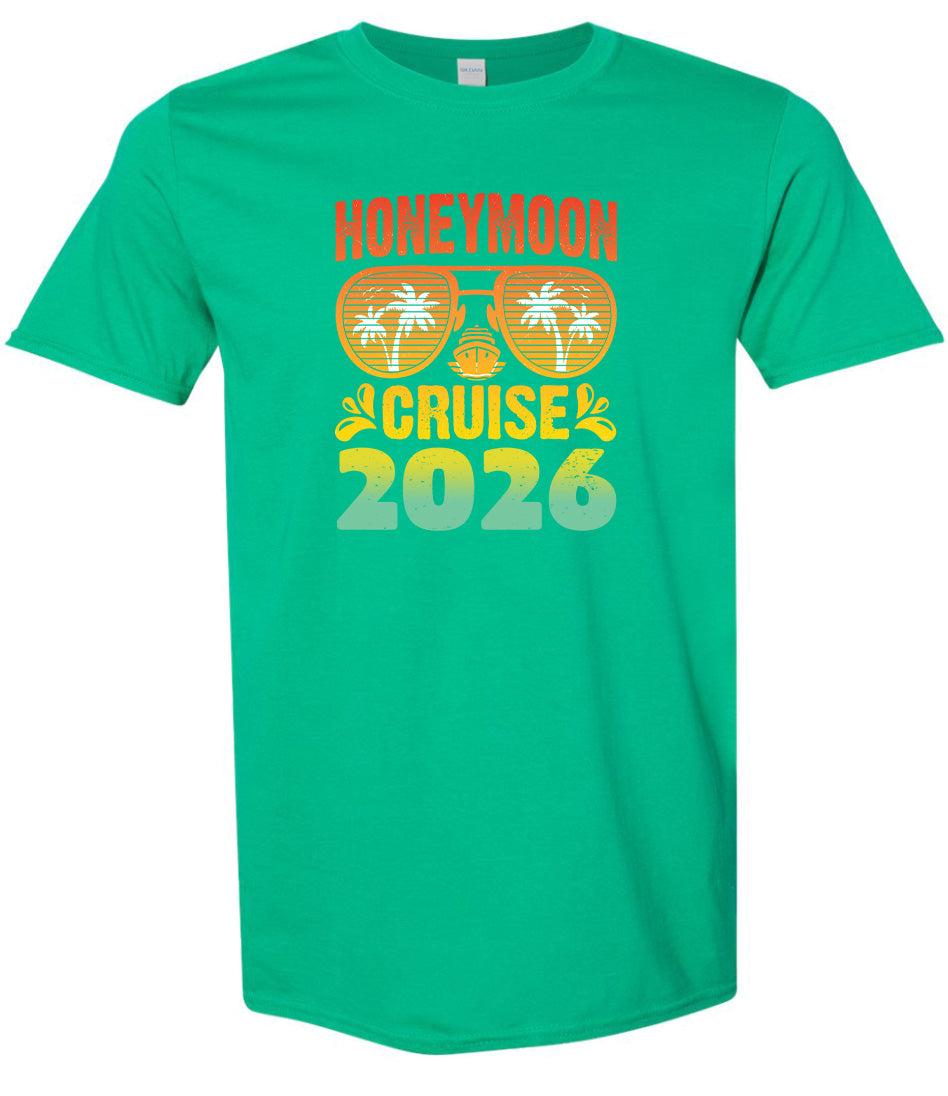 Honeymoon Cruise 2026 Adult Gildan Soft Shirt