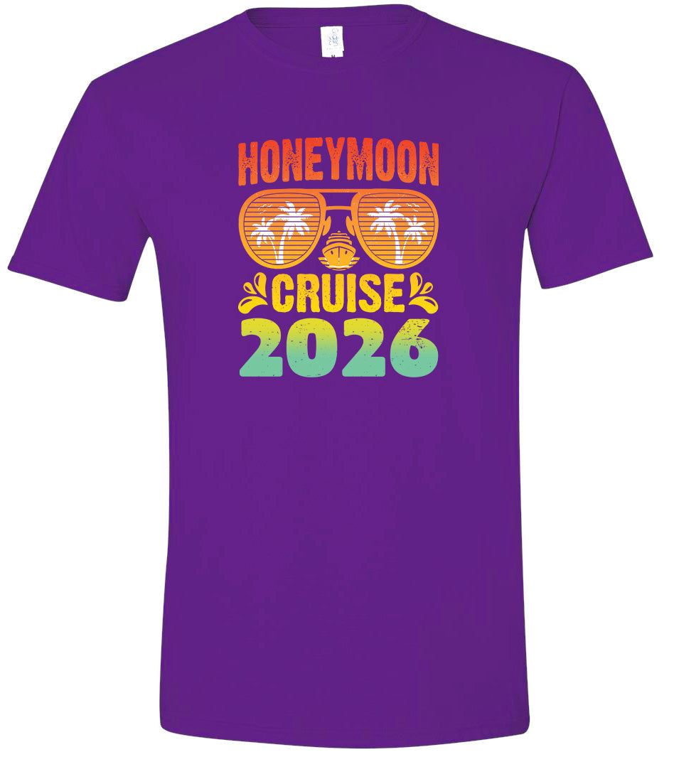 Honeymoon Cruise 2026 Adult Gildan Soft Shirt