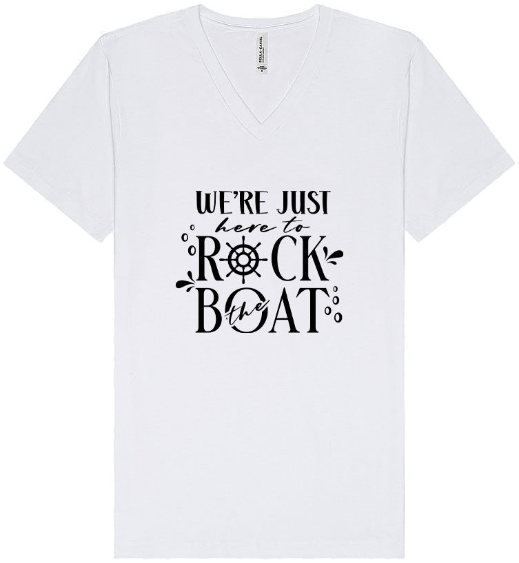 Just Here to Rock the Boat Unisex V-Neck Shirt