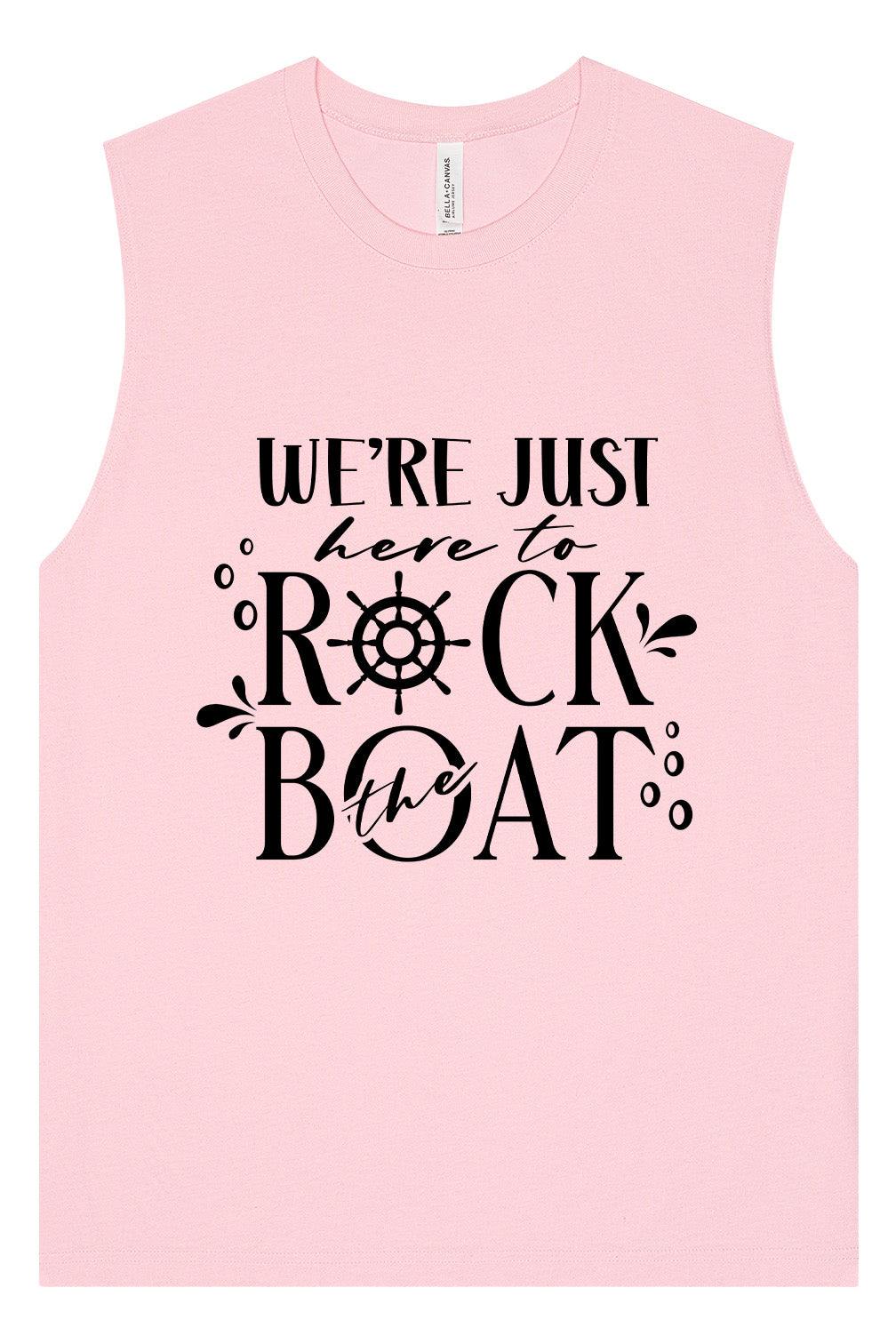 Just Here to Rock the Boat Muscle Tank