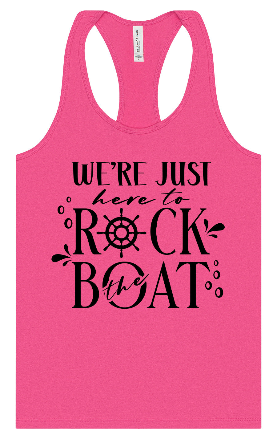Just Here to Rock the Boat Women's Racerback Tank