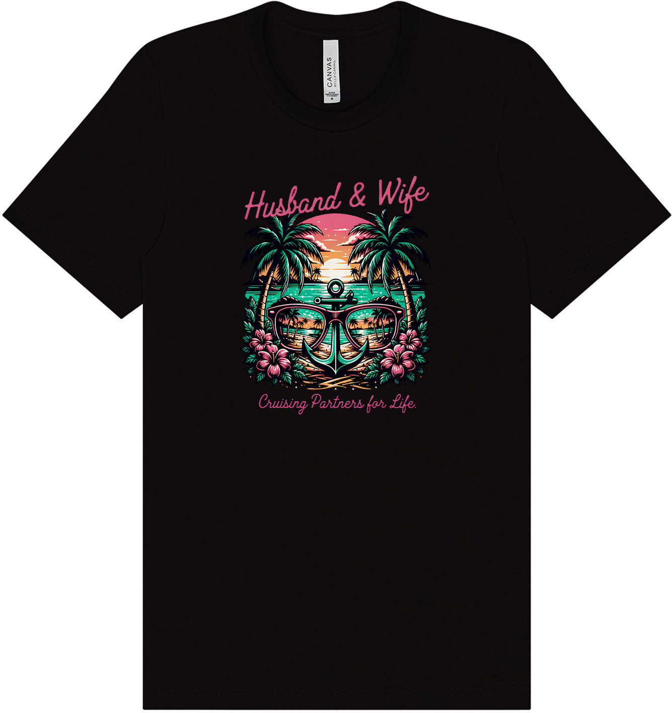 Anchor Husband and Wife Adult Bella Canvas Shirt