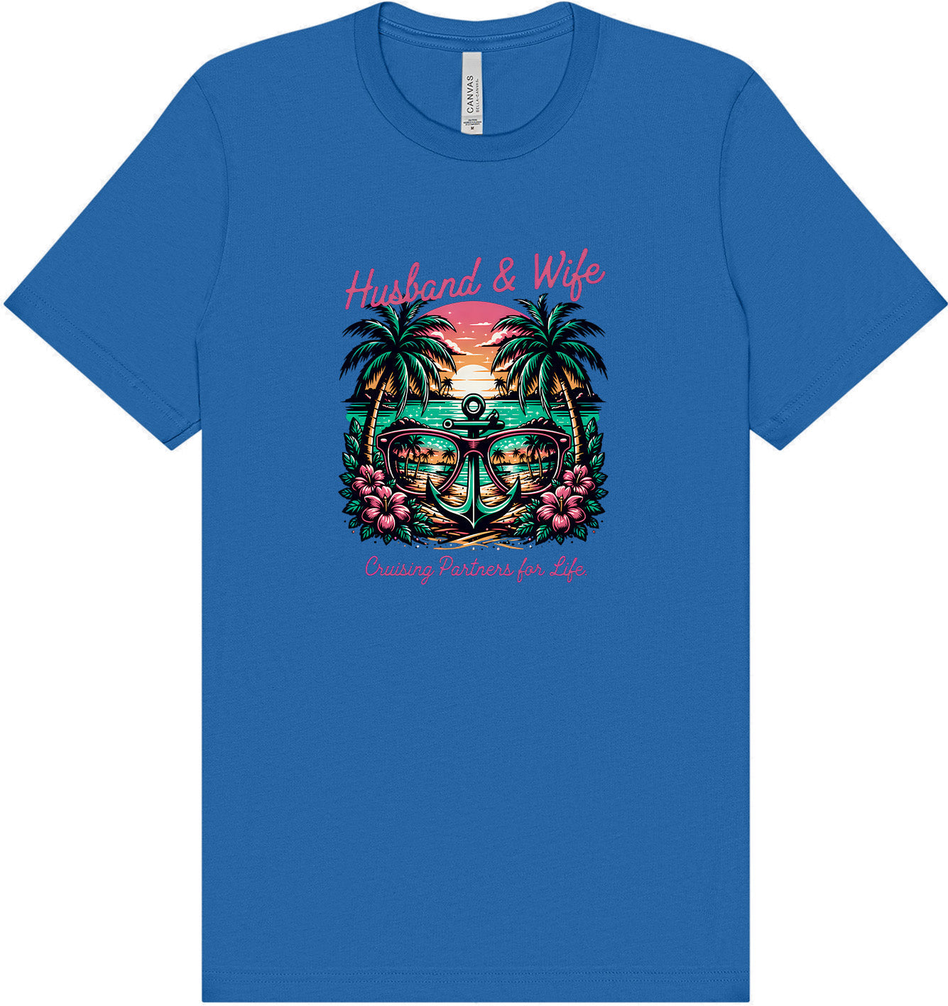 Anchor Husband and Wife Adult Bella Canvas Shirt