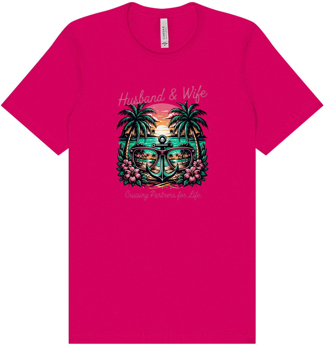 Anchor Husband and Wife Adult Bella Canvas Shirt