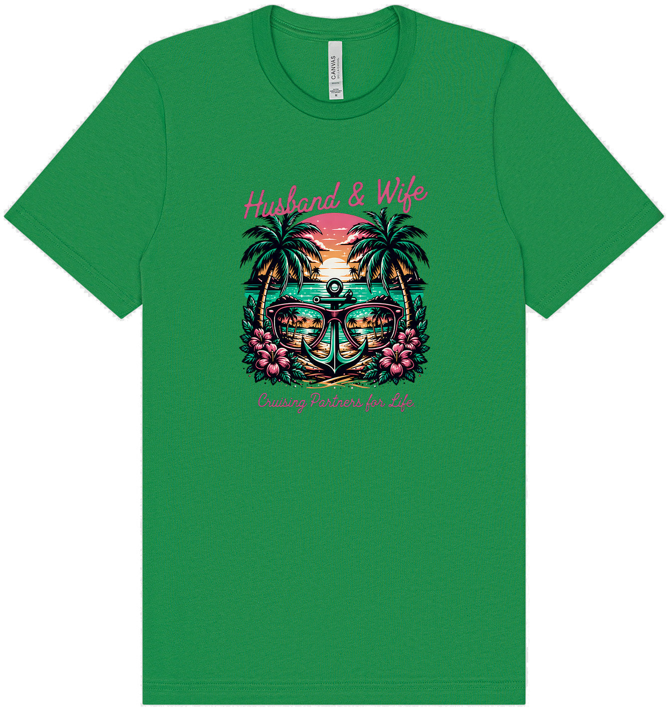 Anchor Husband and Wife Adult Bella Canvas Shirt