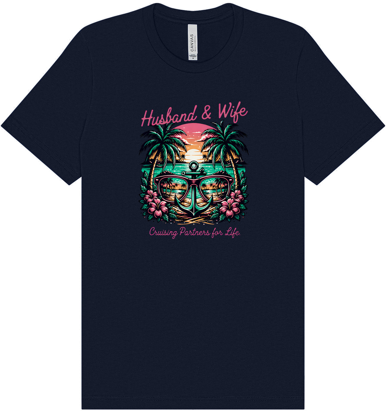 Anchor Husband and Wife Adult Bella Canvas Shirt