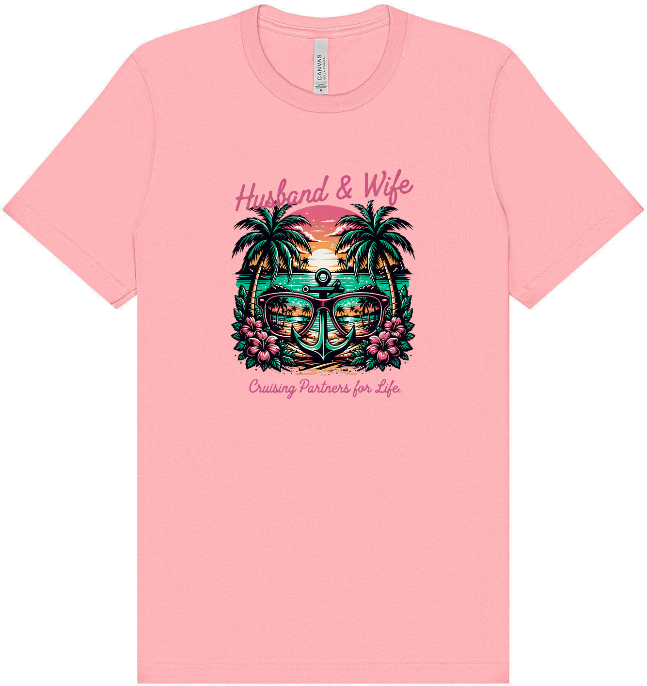 Anchor Husband and Wife Adult Bella Canvas Shirt