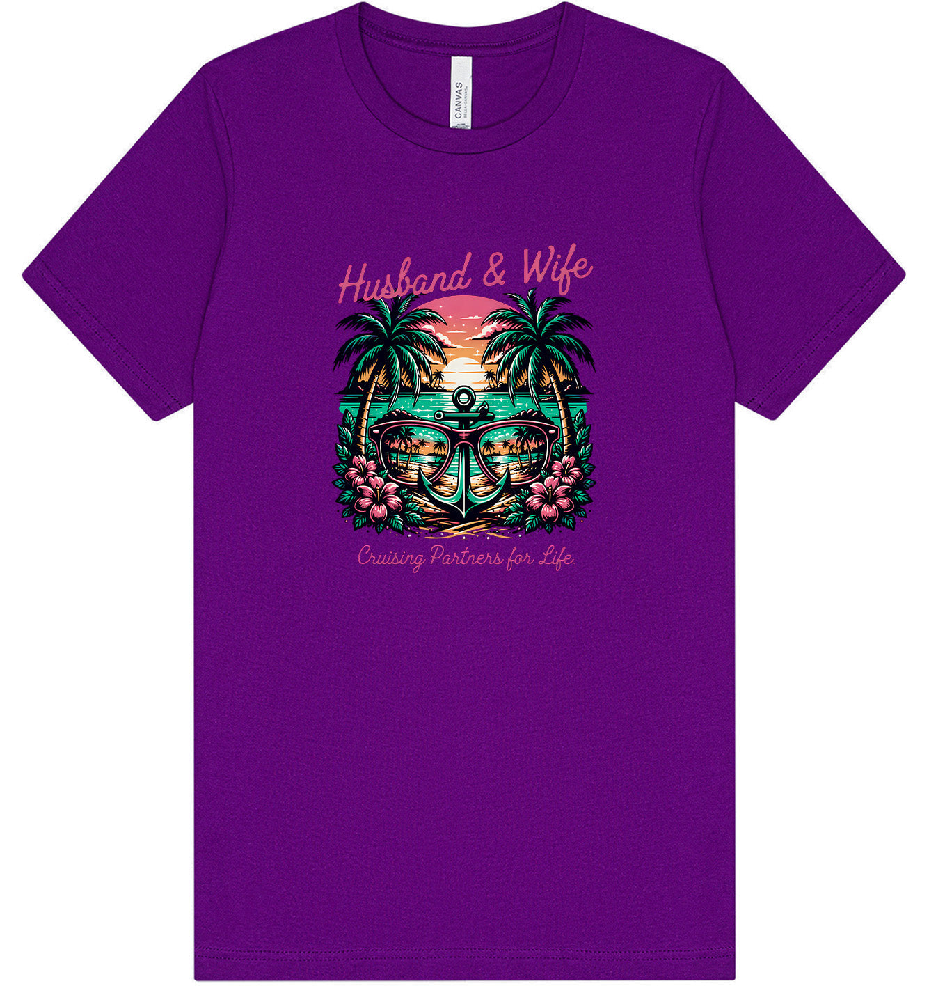 Anchor Husband and Wife Adult Bella Canvas Shirt