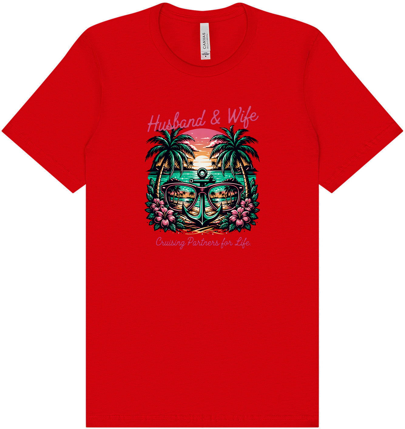 Anchor Husband and Wife Adult Bella Canvas Shirt