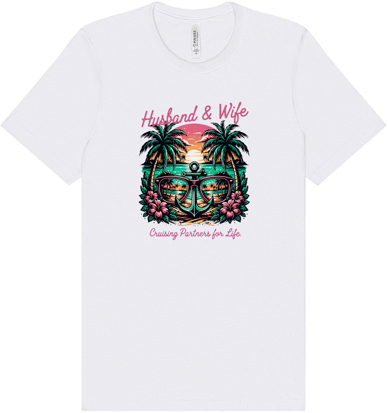 Anchor Husband and Wife Adult Bella Canvas Shirt