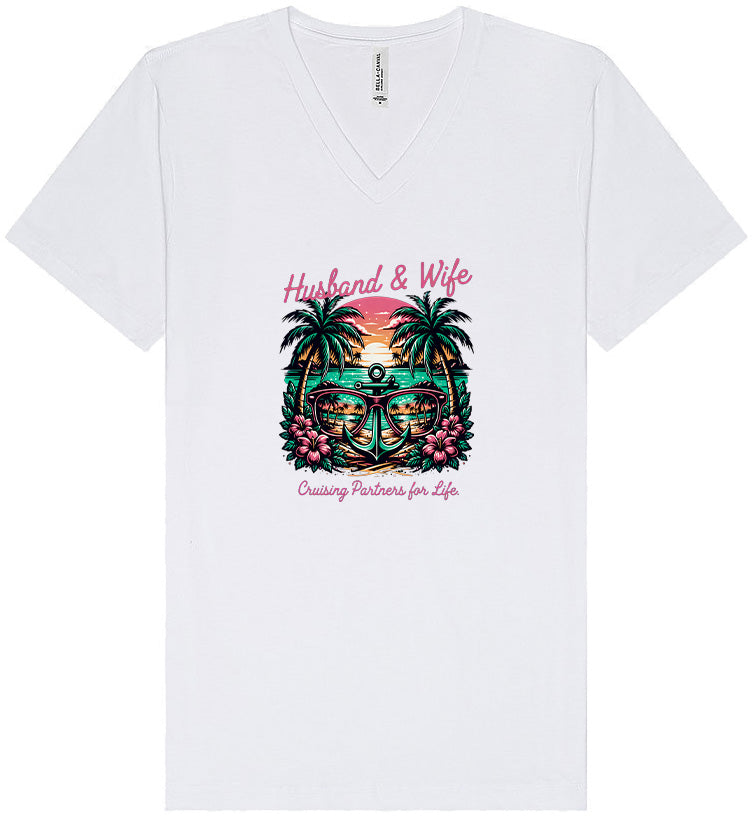 Anchor Husband and Wife Unisex V-Neck Shirt