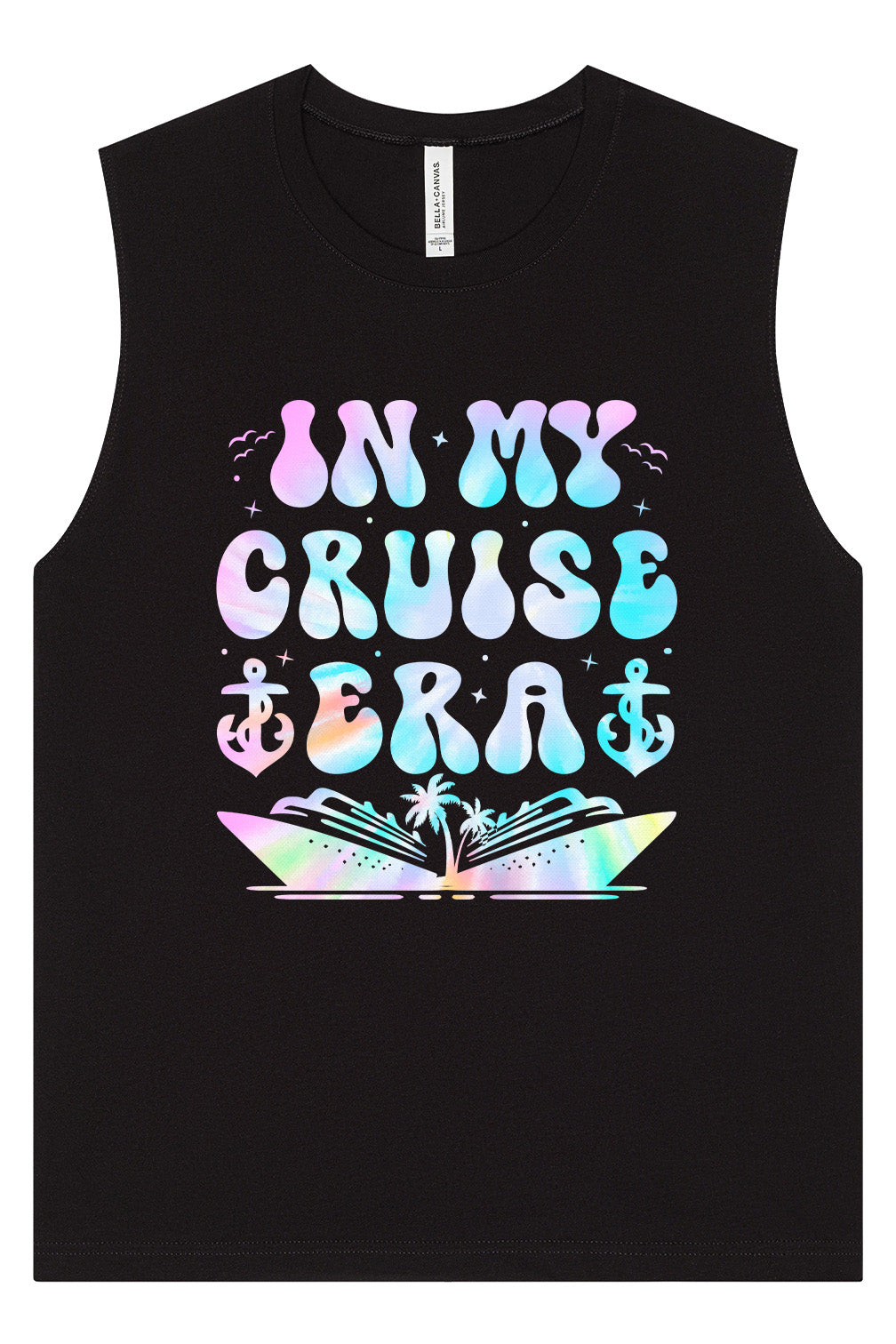 Tie Dye In My Cruise Era Muscle Tank